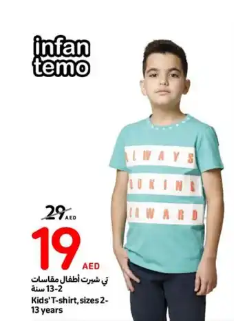 Carrefour Kids' T-shirt sizes 2 13 years offer