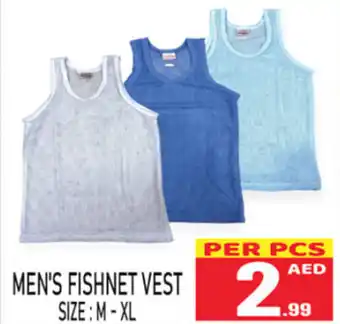 Everyday Center MEN'S FISHNET VEST SIZE MXL offer