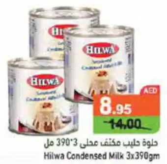 Aswaq Ramez Hilwa Condensed Milk 3 x 390gm offer