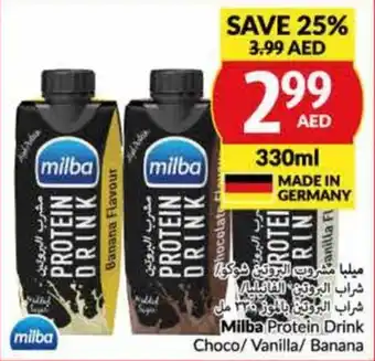 Viva Milba Protein Drink Choco/Vanilla/ Banana 330ml offer