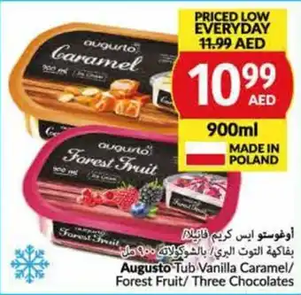 Viva Augusto Tub Vanilla Caramel/ Forest Fruit/Three Chocolates offer