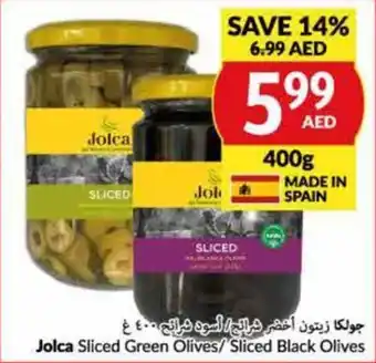 Viva Jolca Sliced Green Olives/Sliced Black Olives 400g offer