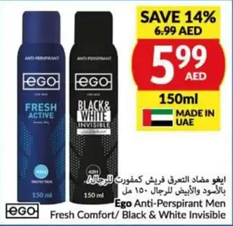 Viva Ego Anti-Perspirant Men eGo Fresh Comfort/ Black & White Invisible offer