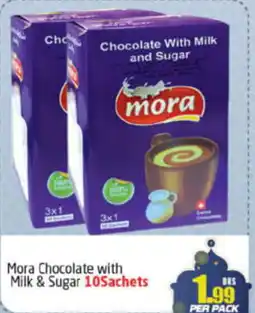 Delta Centre Mora Chocolate with Milk & Sugar 10Sachets offer