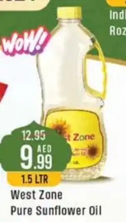 Cosco supermarket West Zone Pure Sunflower Oil 1.5 LTR offer