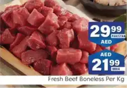 City Retail Supermarket Fresh Beef Boneless Per Kg offer