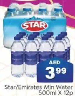 City Retail Supermarket Star / Emirates Min Water 500mL x 12p offer