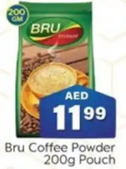 City Retail Supermarket Bru Coffee Powder 200g Pouch offer