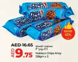 Lulu Hypermarket Nabisco Chips Ahoy 128gmx3 offer