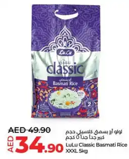 Lulu Hypermarket Classic Basmati Rice XXXL 5kg offer