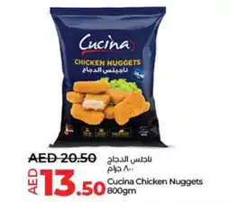 Lulu Hypermarket Cucina Chicken Nuggets 800gm offer