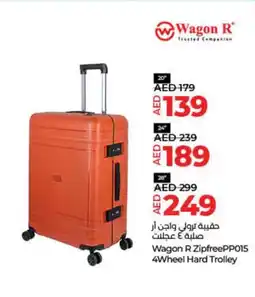 Lulu Hypermarket Wagon R ZipfreePP015 4Wheel Hard Trolley offer