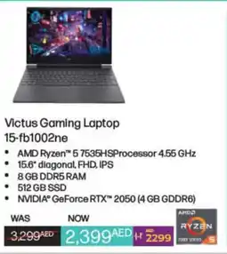 Lulu Hypermarket Victus Gaming Laptop 15 fb1002ne offer