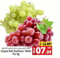 Kenz Hypermarket Grapes Red Seedless White Per Kg offer