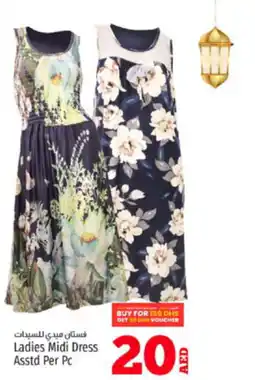 Kenz Hypermarket Ladies Midi Dress Asstd Per Pc offer