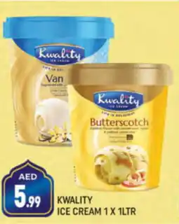 Shaklan KWALITY ICE CREAM 1 X 1LTR offer