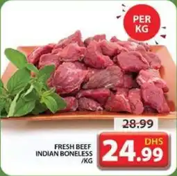 Grand Mall Sharjah FRESH BEEF INDIAN BONELESS / KG offer