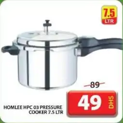Grand Mall Sharjah HOMLEE HPC 03 PRESSURE COOKER 7.5 LTR offer
