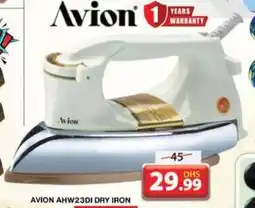 Grand Mall Sharjah AVION AHW23DI DRY IRON offer