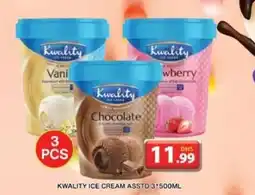 Grand Hyper Market KWALITY ICE CREAM ASSTD 3 500ML offer