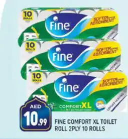 Shaklan FINE COMFORT XL TOILET ROLL 2PLY 10 ROLLS offer