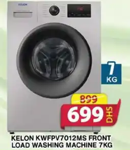 Grand Mall Sharjah KELON KWFPV7012MS FRONT LOAD WASHING MACHINE 7KG offer