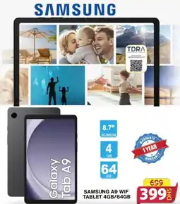 Grand Mall Sharjah SAMSUNG A9 WIF TABLET 4GB/64GB offer