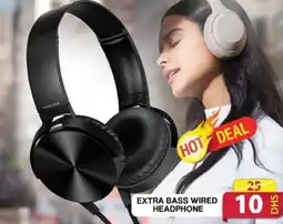 Grand Mall Sharjah EXTRA BASS WIRED HEADPHONE offer
