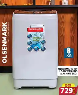 Grand Mall Sharjah OLSENMARK TOP LOAD WASHING MACHINE 8KG offer
