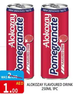 United Hypermarket ALOKOZAY FLAVOURED DRINK 250ML 1PC offer