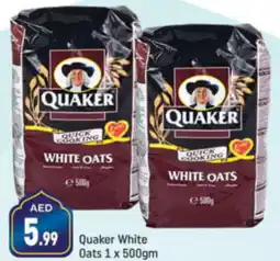 Shaklan Quaker White Oats 1 x 500gm offer