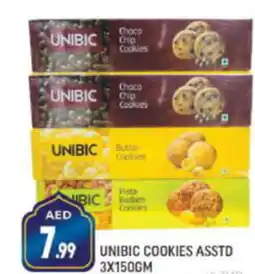 Shaklan UNIBIC COOKIES ASSTD 3X150GM offer