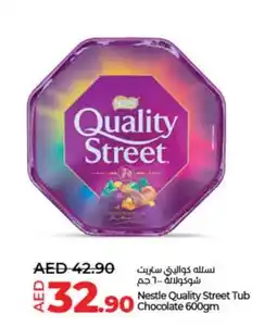 Lulu Hypermarket Nestle Quality Street Tub Chocolate 600gm offer