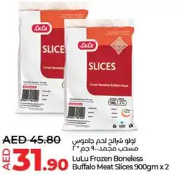 Lulu Hypermarket Frozen Boneless Buffalo Meat Slices 900gm x 2 offer