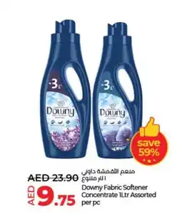 Lulu Hypermarket Downy Fabric Softener Concentrate 1Ltr Assorted per pc offer