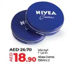 Lulu Hypermarket Nivea Creme 150ml x 2 offer