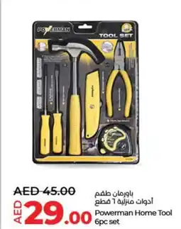 Lulu Hypermarket Powerman Home Tool 6pc set offer