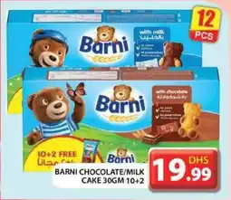 Grand Hyper Market BARNI CHOCOLATE MILK CAKE 30GM 10+2 offer