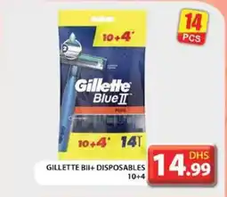 Grand Hyper Market GILLETTE BII+ DISPOSABLES 10+4 offer