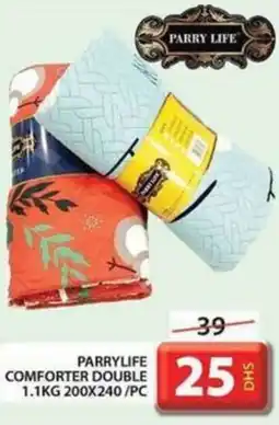 Grand Hyper Market PARRYLIFE COMFORTER DOUBLE 1.1KG 200X240 PC offer