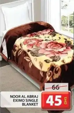 Grand Hyper Market NOOR AL ABRAJ EXIMO SINGLE BLANKET offer