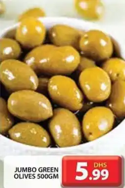 Grand Hyper Market JUMBO GREEN OLIVES 500GM offer