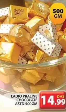 Grand Hyper Market LADIO PRALINE CHOCOLATE ASTD 500GM offer