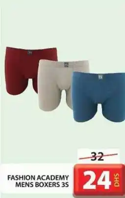 Grand Hyper Market FASHION ACADEMY MENS BOXERS 3S offer