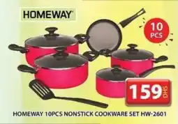Grand Hyper Market HOMEWAY 10PCS NONSTICK COOKWARE SET HW-2601 offer