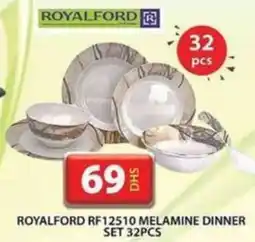 Grand Hyper Market ROYALFORD RF12510 MELAMINE DINNER SET 32PCS offer