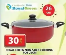 Grand Hyper Market ROYAL GREEN NON-STICK COOKING POT 26CM offer