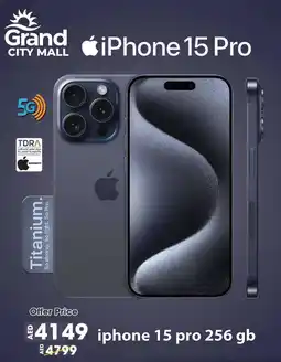 Grand Hyper Market iphone 15 pro 256 gb offer