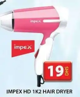 Grand Hyper Market IMPEX HD 1K2 HAIR DRYER offer