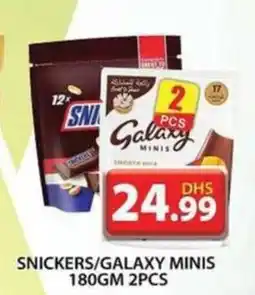 Grand Hyper Market SNICKERS GALAXY MINIS 180GM 2PCS offer